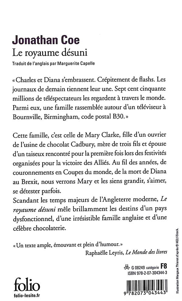 Back cover of Le royaume désuni