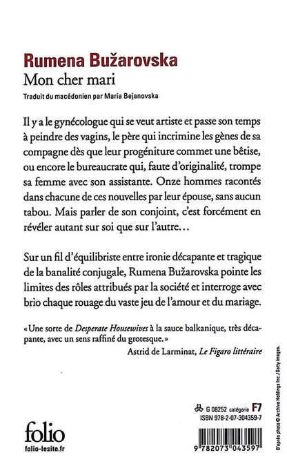 Back cover of Mon cher mari