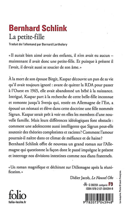 Back cover of La petite-fille
