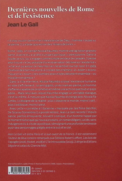 Back cover of Dernières nouvelles de Rome et de l'existence
