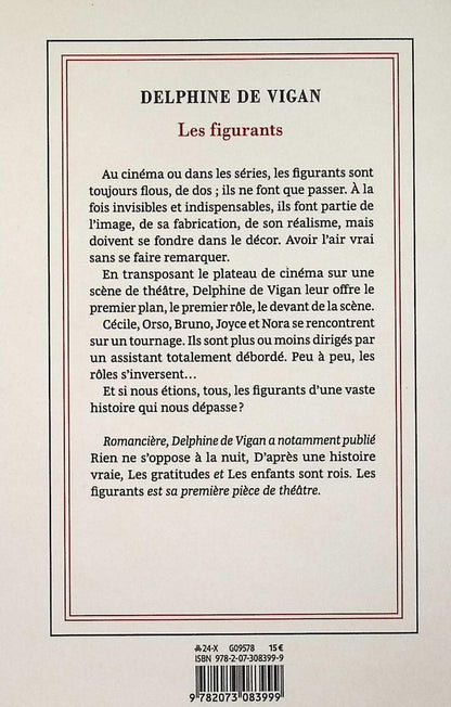 Back cover of Les Figurants