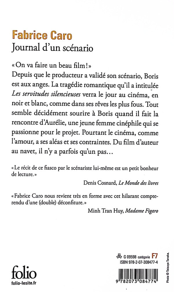 Back cover of Journal d'un scénario