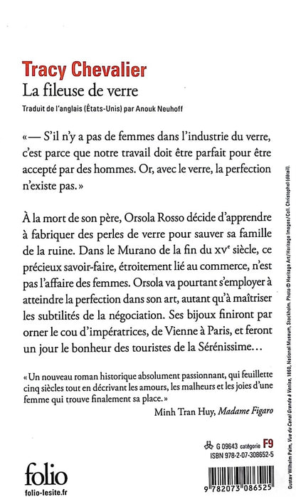 Back cover of La Fileuse de verre