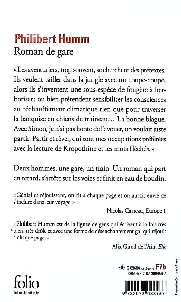 Back cover of Roman de gare