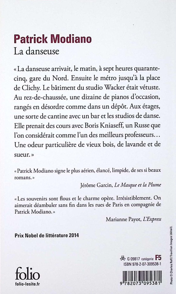 Back cover of La danseuse