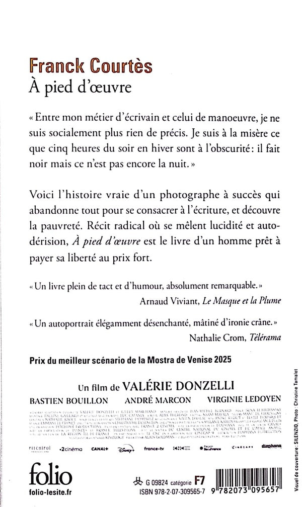 Back cover of À pied d'oeuvre