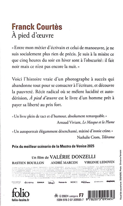Back cover of À pied d'oeuvre