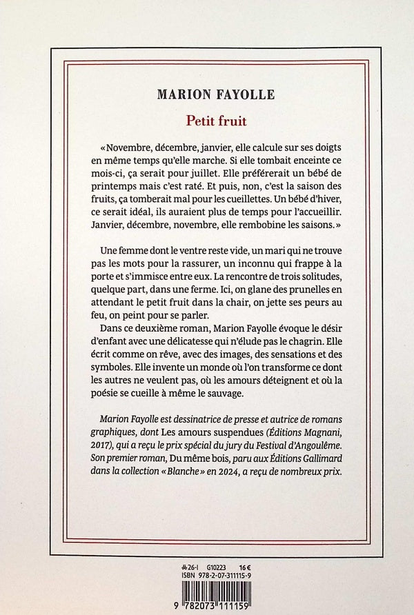 Back cover of Petit fruit