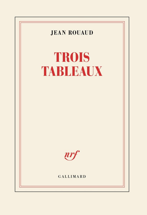 Front cover of Trois tableaux