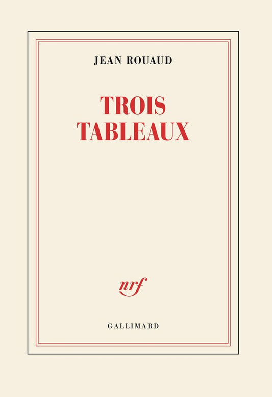 Front cover of Trois tableaux