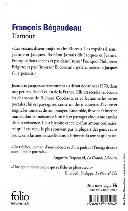 Back cover of L'amour