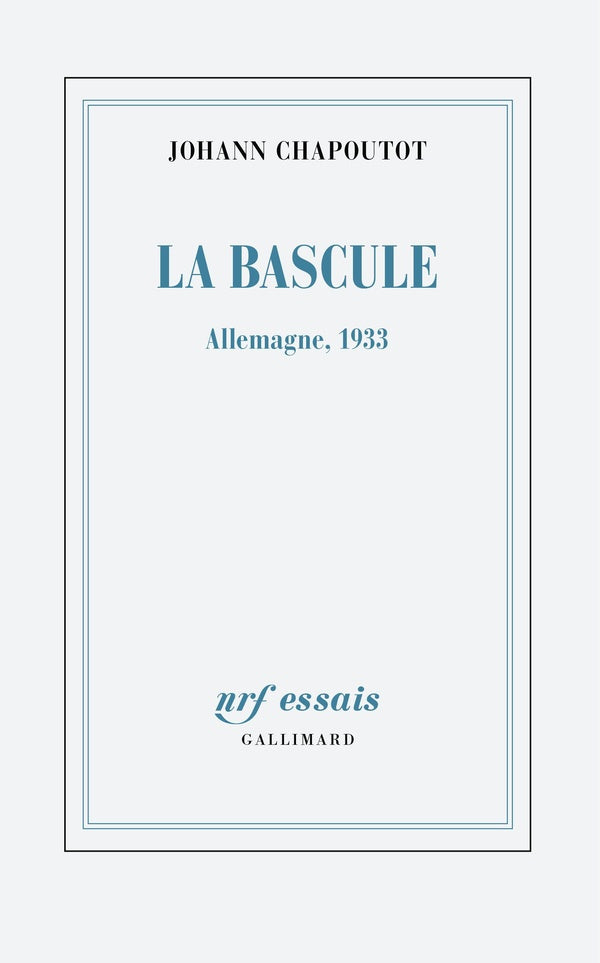 Front cover of La bascule : Allemagne, 1933