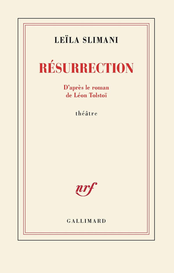 Front cover of Résurrection : D'après le roman de Léon Tolstoï