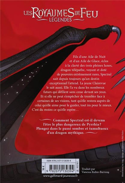 Back cover of Les royaumes de feu - légendes : Spectral