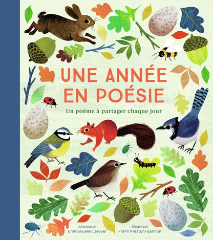 Front cover of Une année en poésie : Un poème à partager chaque jour
