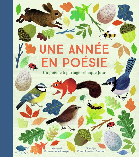Front cover of Une année en poésie : Un poème à partager chaque jour