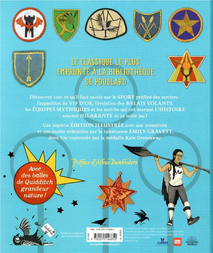 Back cover of Le quidditch à travers les ages ; version illustrée