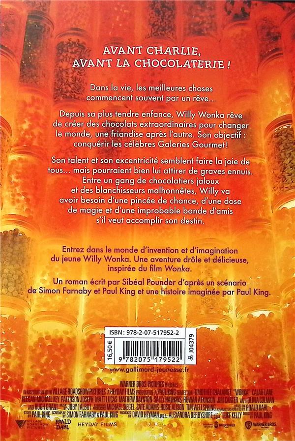 Back cover of Wonka