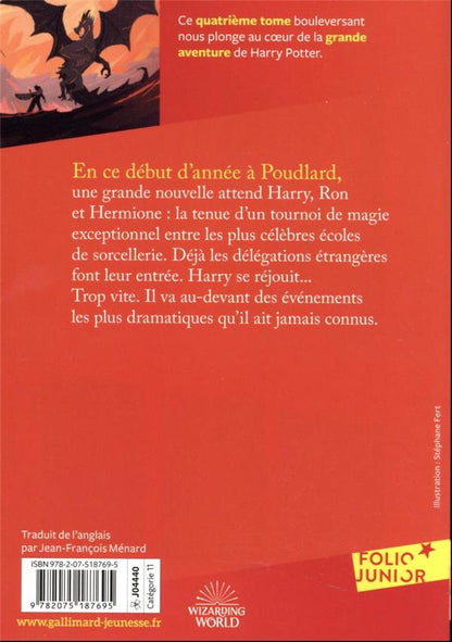 Back cover of Harry Potter Tome 4 : Harry Potter et la coupe de feu