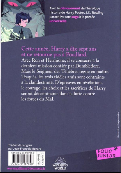 Back cover of Harry Potter Tome 7 : Harry Potter et les reliques de la mort