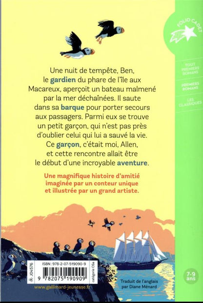 Back cover of Le phare aux oiseaux