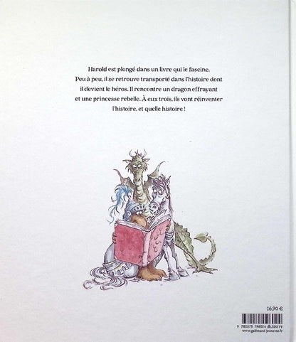 Back cover of Harold, chevalier du gribouillis