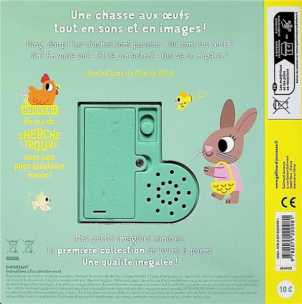Back cover of Joyeuses Pâques : Des sons à écouter, des images à regarder