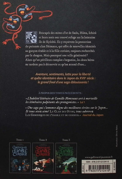 Back cover of Les chroniques de l'érable et du cerisier Tome 4 : La nuit du Tengu
