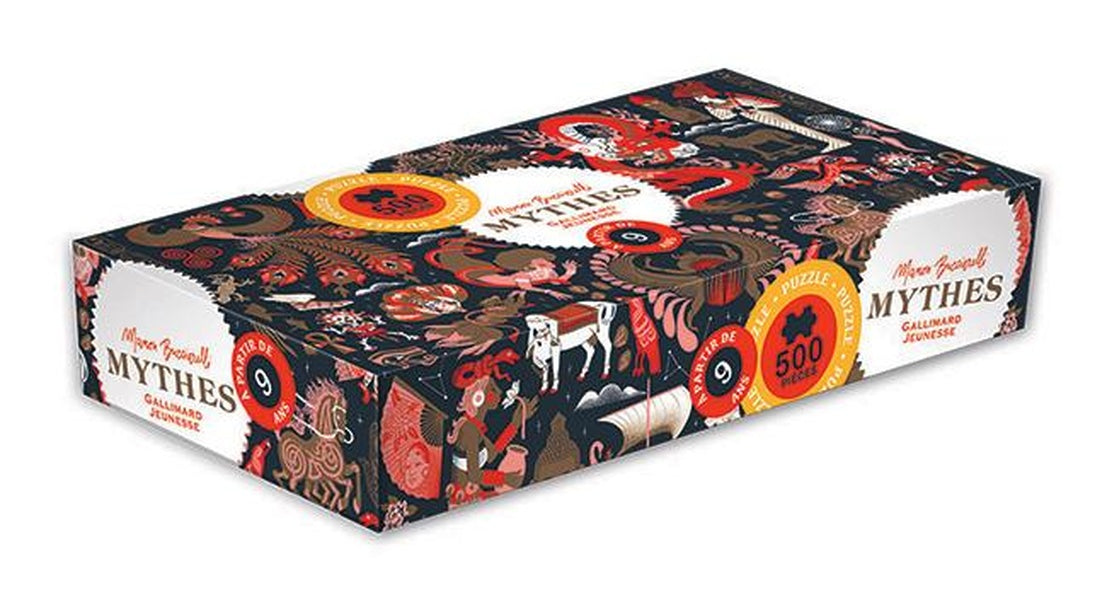 Front cover of Mythes puzzle : 500 pièces