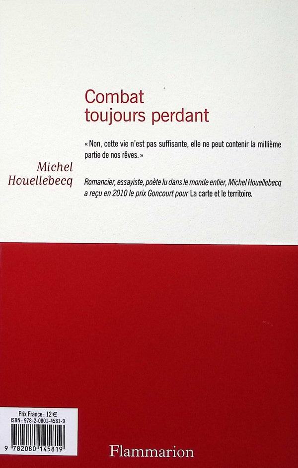 Back cover of Combat toujours perdant