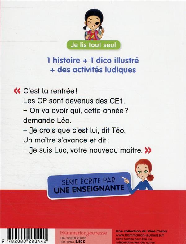 Back cover of Je suis en CE1 Tome 1 : premier jour de classe