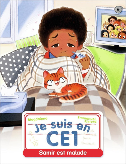 Front cover of Je suis en CE1 Tome 11 : Samir est malade