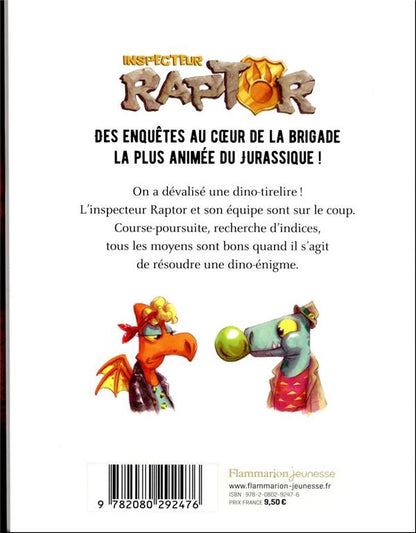 Back cover of Inspecteur Raptor : Braquage chez les dinos