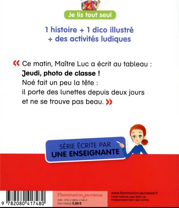 Back cover of Je suis en CE1 Tome 3 : la photo de classe
