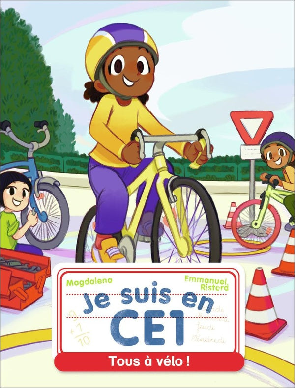 Front cover of Je suis en CE1 Tome 8 : Tous à vélo !