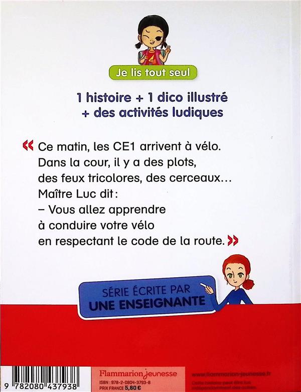 Back cover of Je suis en CE1 Tome 8 : Tous à vélo !