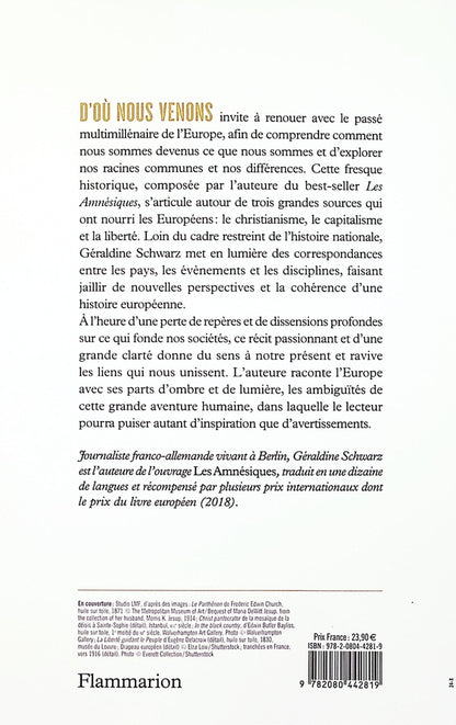 Back cover of D'où nous venons : Ce qui nous unit, ce qui nous divise