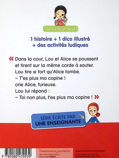 Back cover of Je suis en CE1 Tome 10 : T'es plus ma copine !