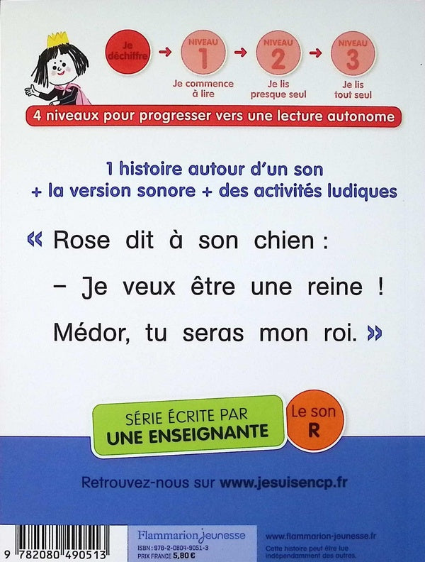 Back cover of Je suis en CP : Rose et le roi Médor