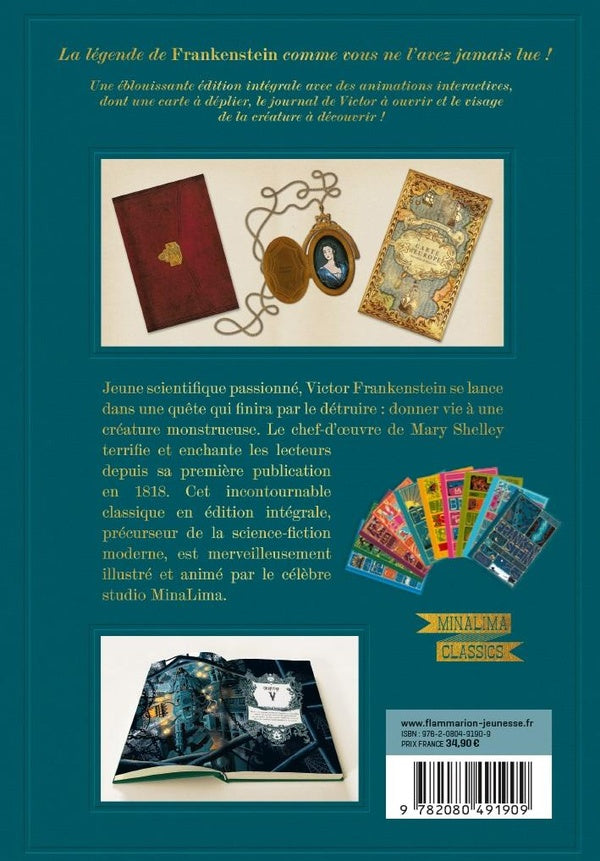 Back cover of Frankenstein ou Le Prométhée moderne