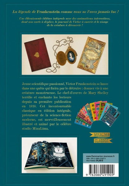 Back cover of Frankenstein ou Le Prométhée moderne
