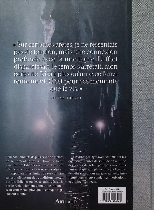 Back cover of Alpes, au-delà des limites : 82 sommets en 19 jours