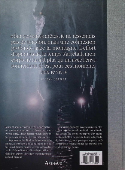 Back cover of Alpes, au-delà des limites : 82 sommets en 19 jours