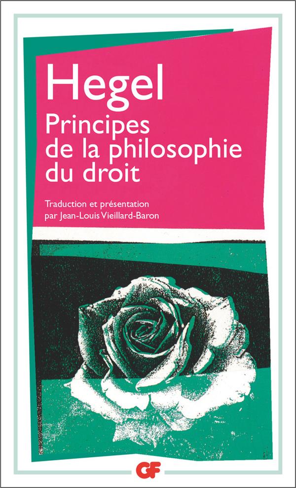 Front cover of Principes de la philosophie du droit
