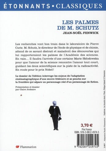 Back cover of Les palmes de M. Schutz                     (Présentation et dossier par Claire Joubaire)
