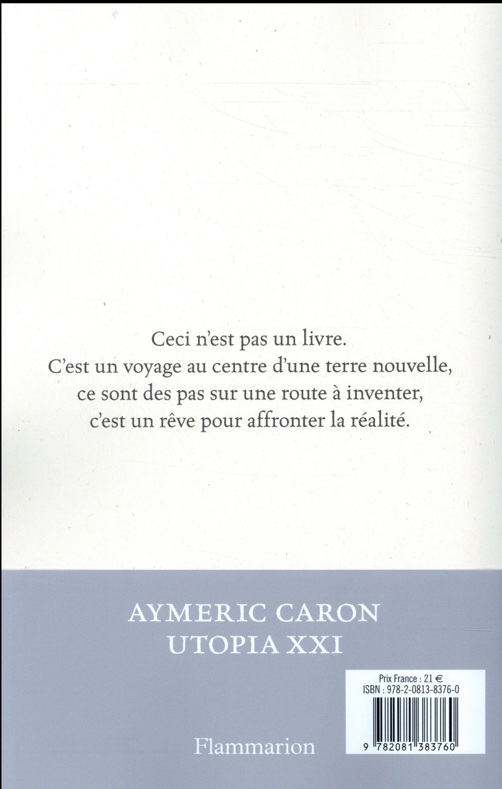 Back cover of Utopia XXI