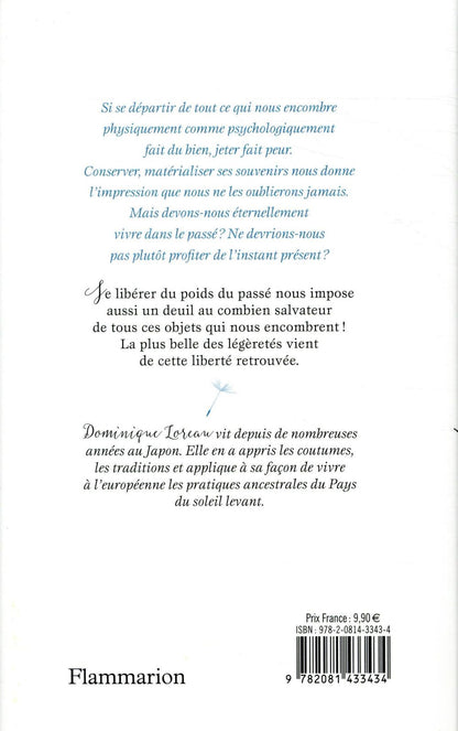 Back cover of éloge de la légèreté ; jeter l'inutile pour vivre plus libre