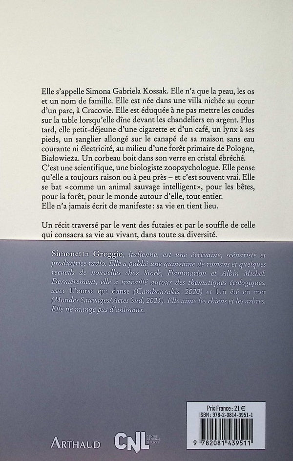 Back cover of Le Souffle de la forêt : Sur les traces de Simona Kossak
