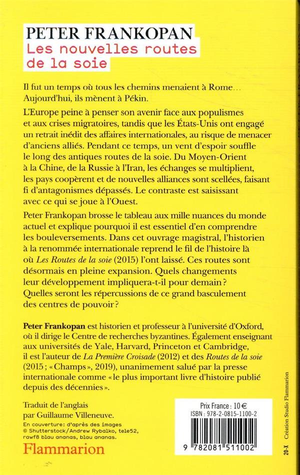 Back cover of Les nouvelles routes de la soie ; l'émergence d'un nouveau monde