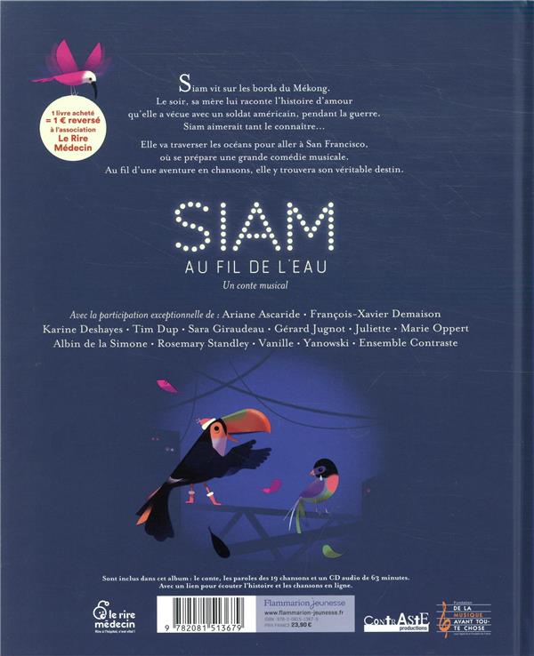 Back cover of Siam, au fil de l'eau